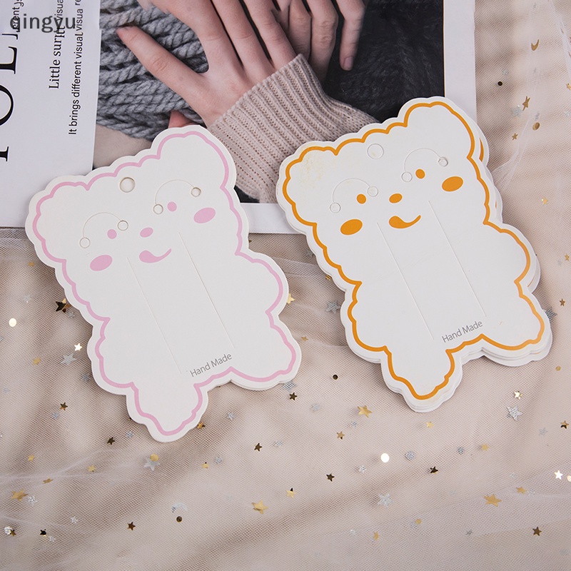 Set 50 Kẹp Tóc Hình Gấu Hoạt Hình DIY Dành Cho Trẻ Em