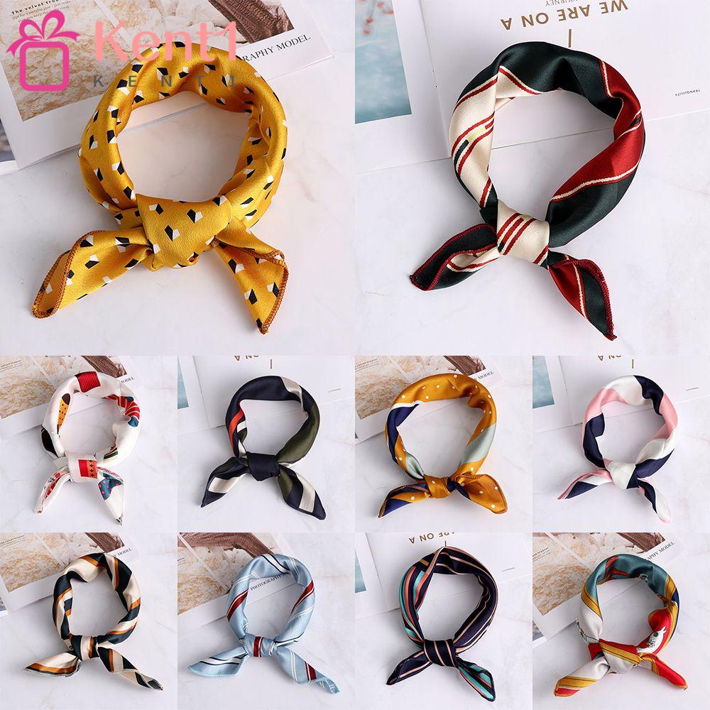 Khăn Tay / Khăn Quấn Tóc Hình Vuông Cỡ Nhỏ Phong Cách Vintage Thời Trang Cho Nữ KENT1
