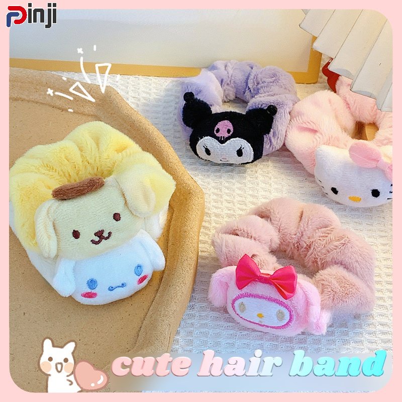 Dây Buộc Tóc Lông Cừu San Hô Thiết Kế Dễ Thương Tiện Dụng Khi Rửa Mặt /