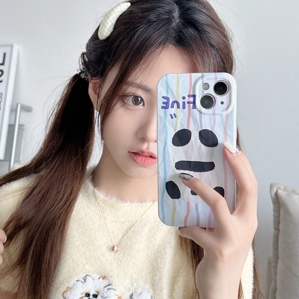 Ốp Điện Thoại PC Cứng Chống Sốc In Hình Gấu Trúc Hoạt Hình Cho iPhone 13 12 11 14 Pro Max