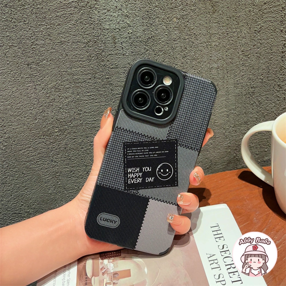 Ốp Điện Thoại Da Giả Viền TPU Dẻo Màu Đen Nhám Thời Trang Chống Bụi Bẩn Cho IPhone 14 Pro Max 11 12 11 Pro Max X 7Plus