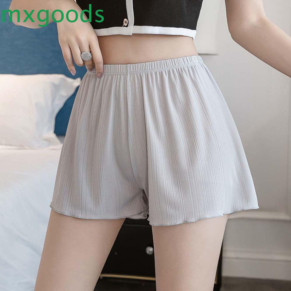 Quần Short An Toàn Bằng Lụa Satin Phối Ren Đơn Giản Thời Trang Mùa Hè Dành Cho Nữ