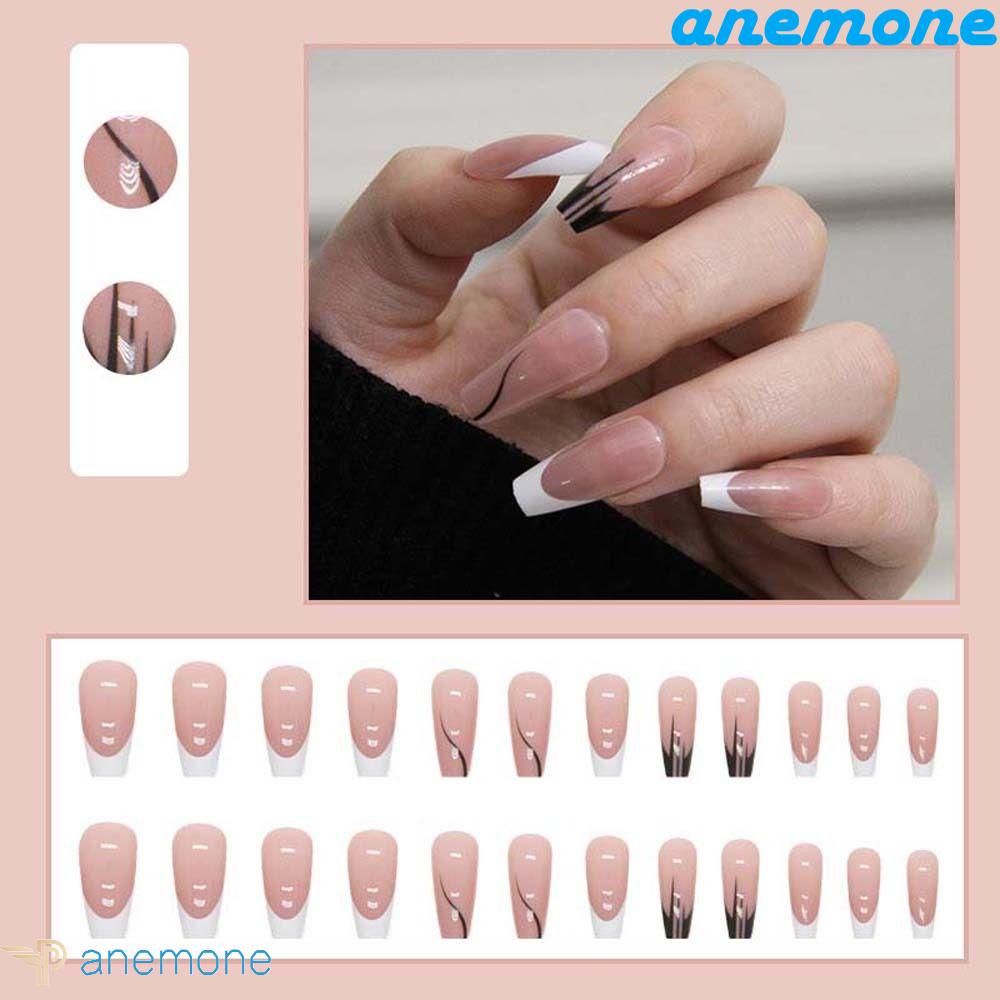 Bộ Móng Tay Giả Che Phủ Toàn Diện Tháo Rời Được Kiểu Pháp