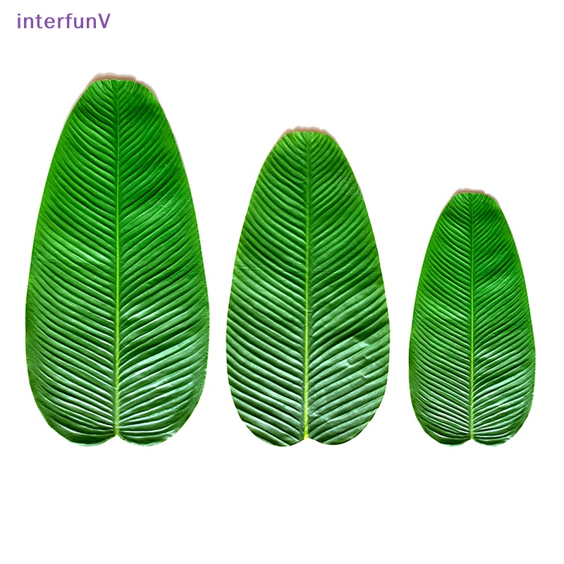 [InterfunV] Thảm Lót Bàn Lá Nhiệt Đới Nhân Tạo Chống Nước Trang Trí Nhà Cửa Tiệc Tùng [Mới]