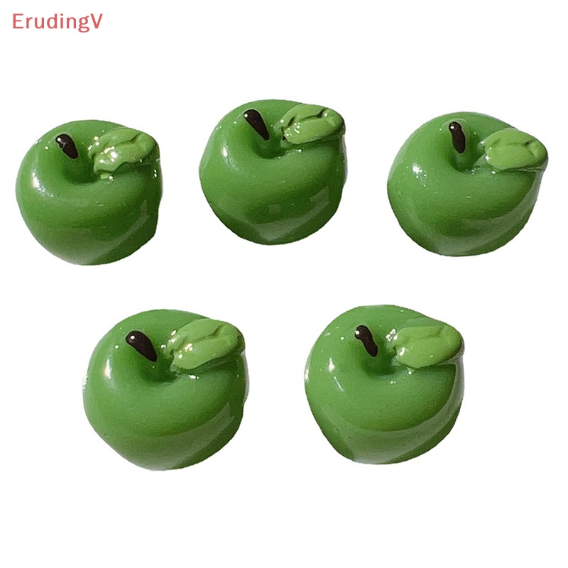 Set 5 Quả Táo Xanh Mini Trang Trí Nhà Búp Bê 1: 12