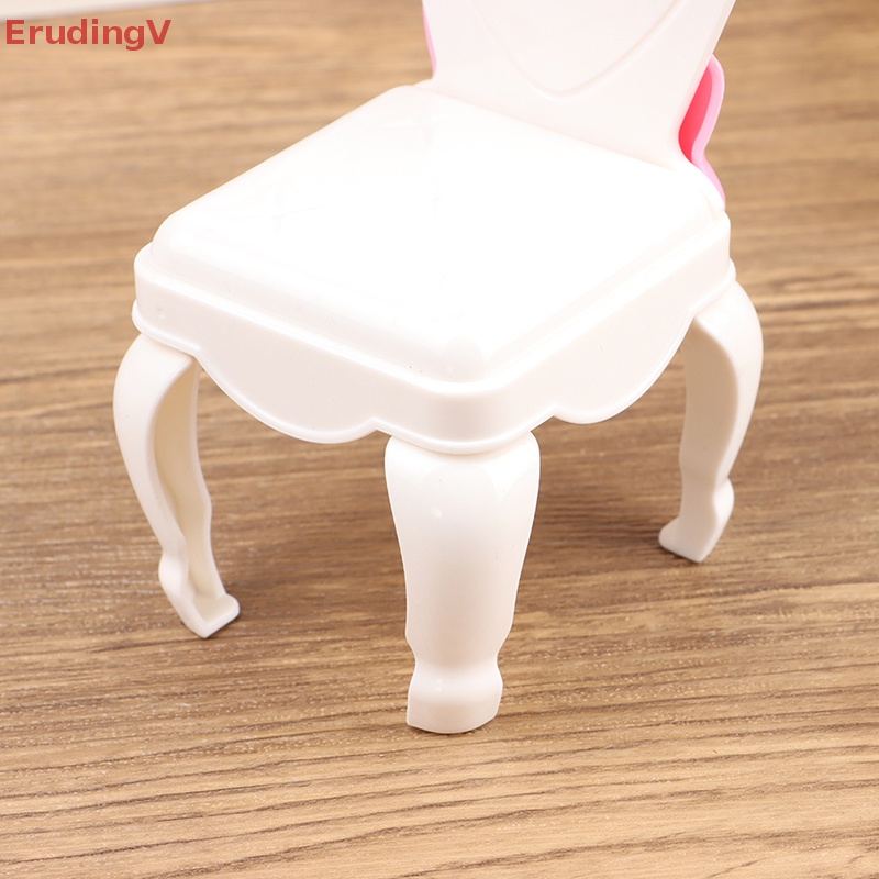 Mô Hình Ghế Thắt Nơ Màu Trắng Tỉ Lệ 1 / 6 Trang Trí Nhà Búp Bê