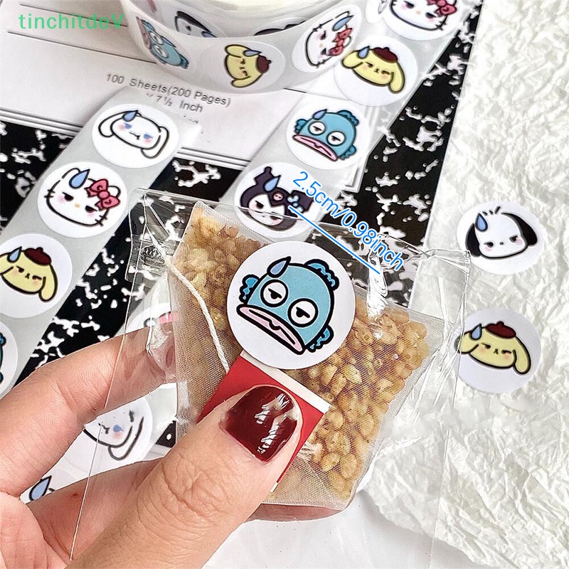 [TinchitdeV] Nhãn Dán Trang Trí Hình Tròn Phong Cách Kawaii Sanrio Cinnamoroll Girl Dễ Thương