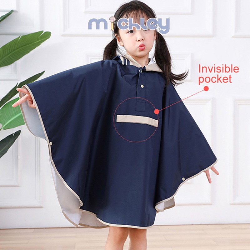 Áo mưa MICHLEY phong cách Hàn Quốc cho bé trai bé gái đi học