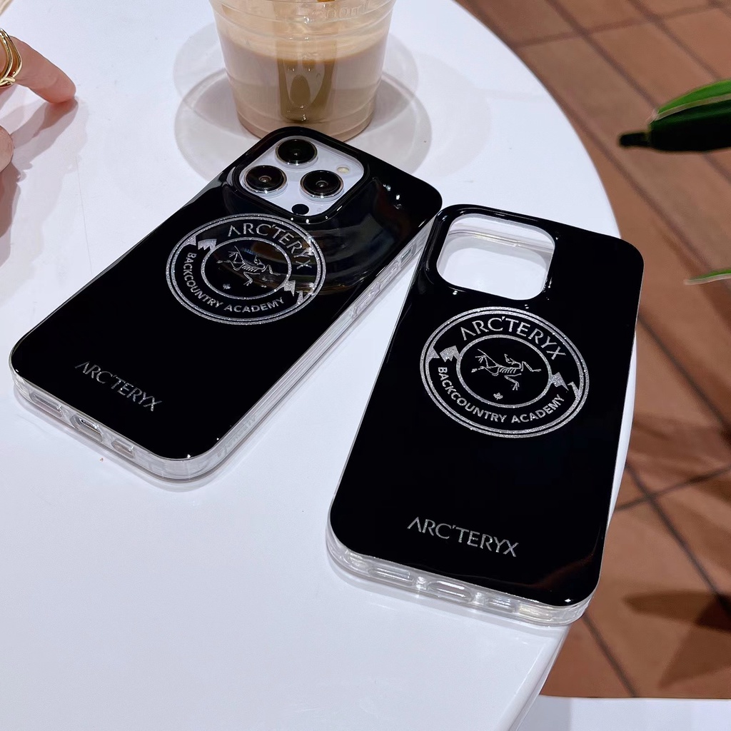 Ốp Điện Thoại Tpu Dẻo Màu Đen Trong Suốt Họa Tiết Archaeopteryx Thời Trang Cho iPhone 12 13 14 Pro Max Imd