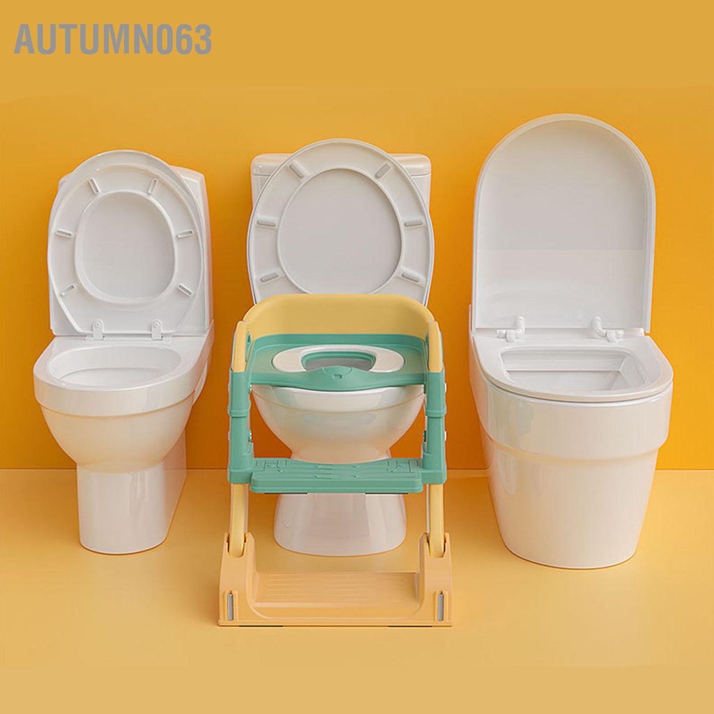 Bô Đa Năng Đào Tạo Ghế Ngồi Vệ Sinh Có Bậc Thang Tay Cầm Thể Gập Lại Tập Cho Trẻ Em Autumn063