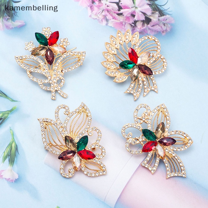 Trâm Cài Áo Hình Bông Hoa Đính Đá Nhiều Màu Sắc Phong Cách Vintage Thời Trang Cho Nữ