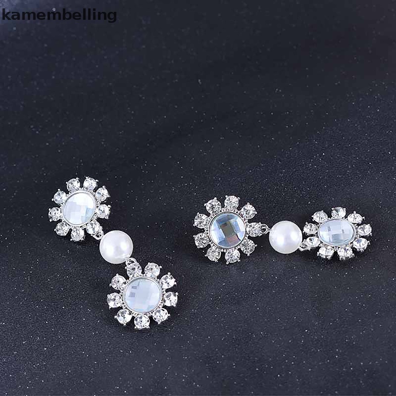 1 Đôi Bông Tai Hợp Kim Đính Đá Thời Trang