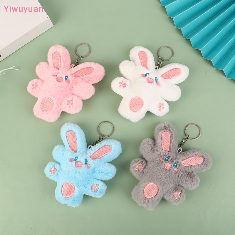 < Yiwuyuan > Móc Khóa Thỏ Nhồi Bông Mềm Mại Trang Trí Ba Lô Xe Hơi Túi Xách Quà Tặng Trẻ Em Mới