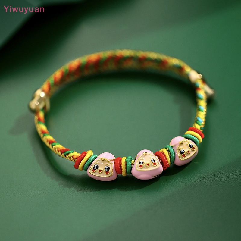 < Yiwuyuan > Vòng Tay Bện Dây Nhiều Màu Sắc Phong Cách Trung Hoa Truyền Thống Dành Cho Trẻ Em Và Người Lớn