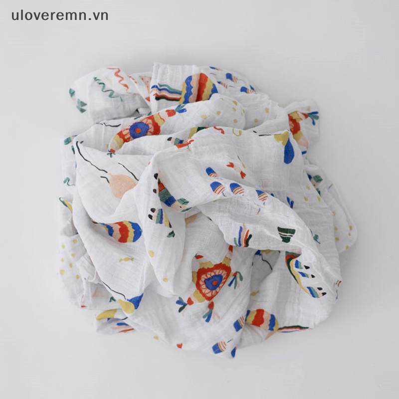 Chăn Quấn Bé Sơ Sinh Bằng Cotton Phong Cách Muslin