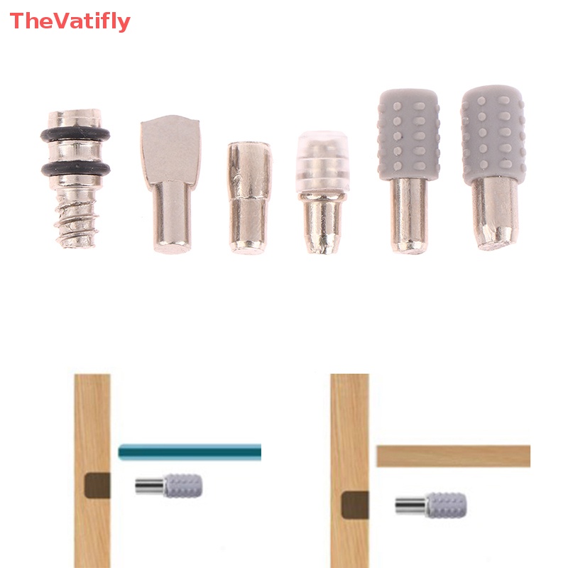 [Thevalifly] Set 10 Chốt Kim Loại Cố Định Tấm Kính Kệ Tủ Đồ Nội Thất