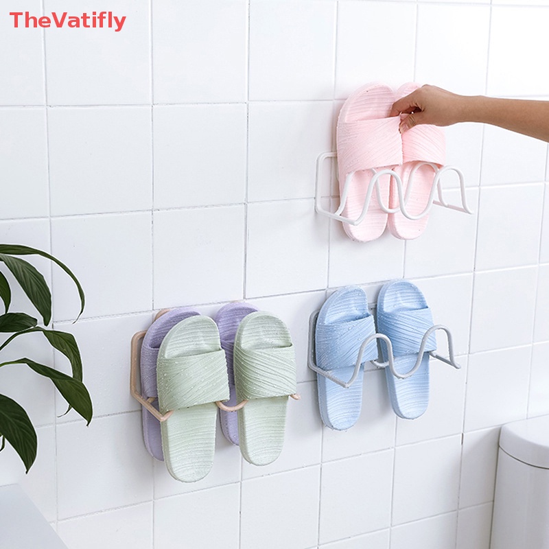 [Thevalifly] Kệ Để Giày Hai Tầng Treo Tường Sắp Xếp Gọn Gàng