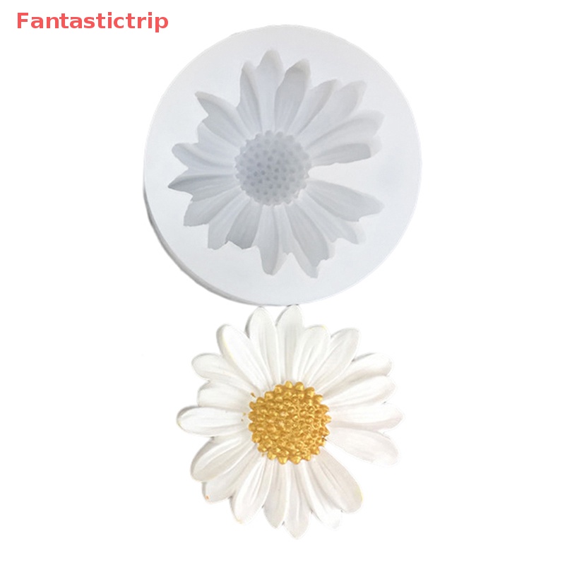 Khuôn Silicon Làm Xà Phòng Hình Hoa Cúc Có Lỗ Mới DIY