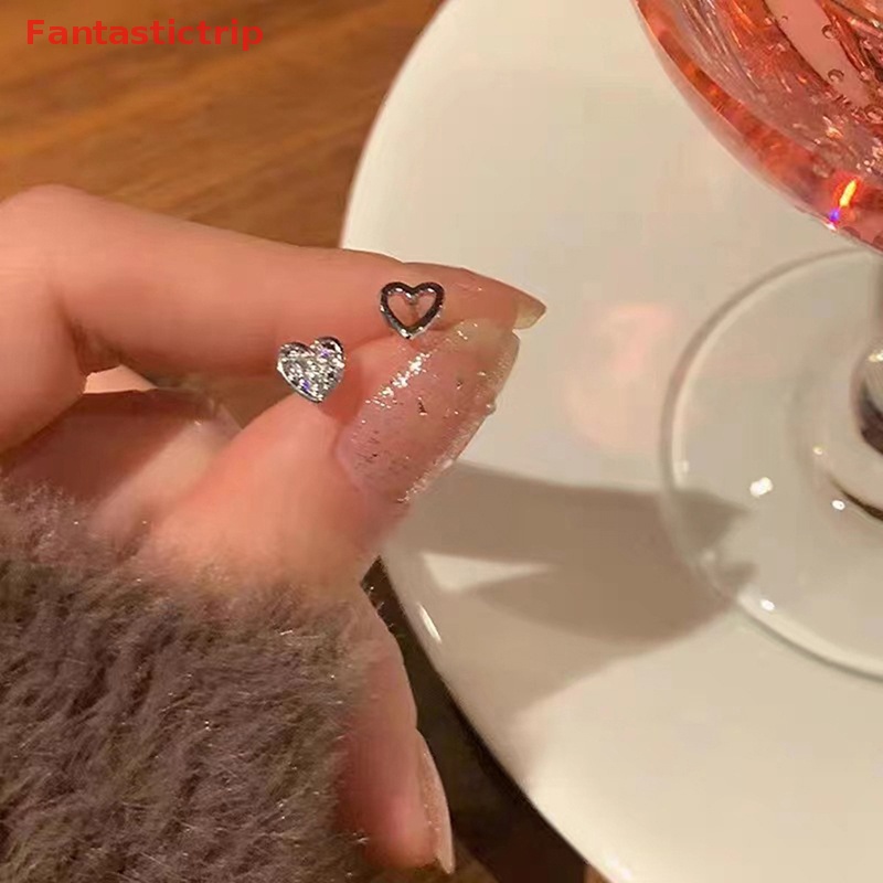 1 Đôi Bông Tai Hình Trái Tim Xoắn Ốc Thời Trang Dành Cho Nữ