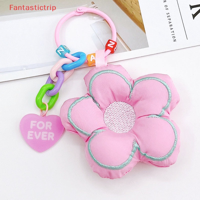 1 Móc Khóa Hoa Hướng Dương Vải Dễ Thương Mới