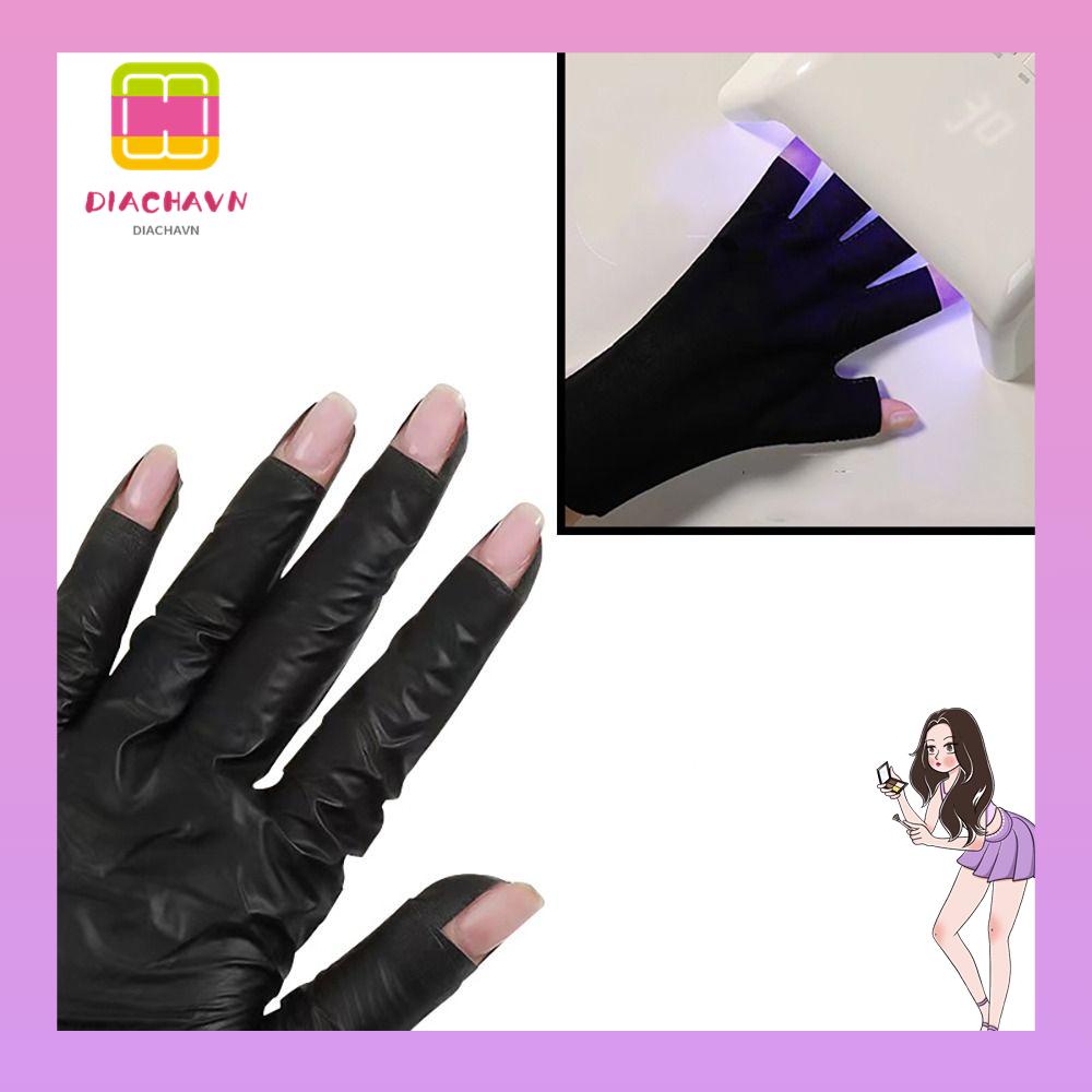 Set 5 Cặp Găng Tay Chống Bức Xạ Dùng Cho Máy Sấy Móng Nghệ Thuật One Time