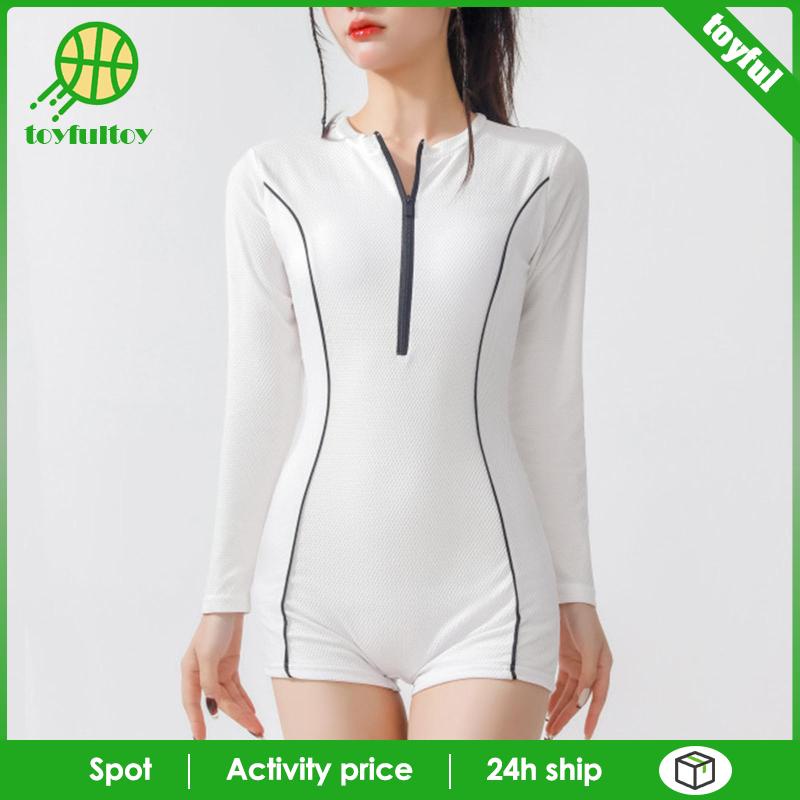 Bộ Đồ Bơi Một Mảnh Có Khóa Kéo Thời Trang Mùa Hè Cho Nữ