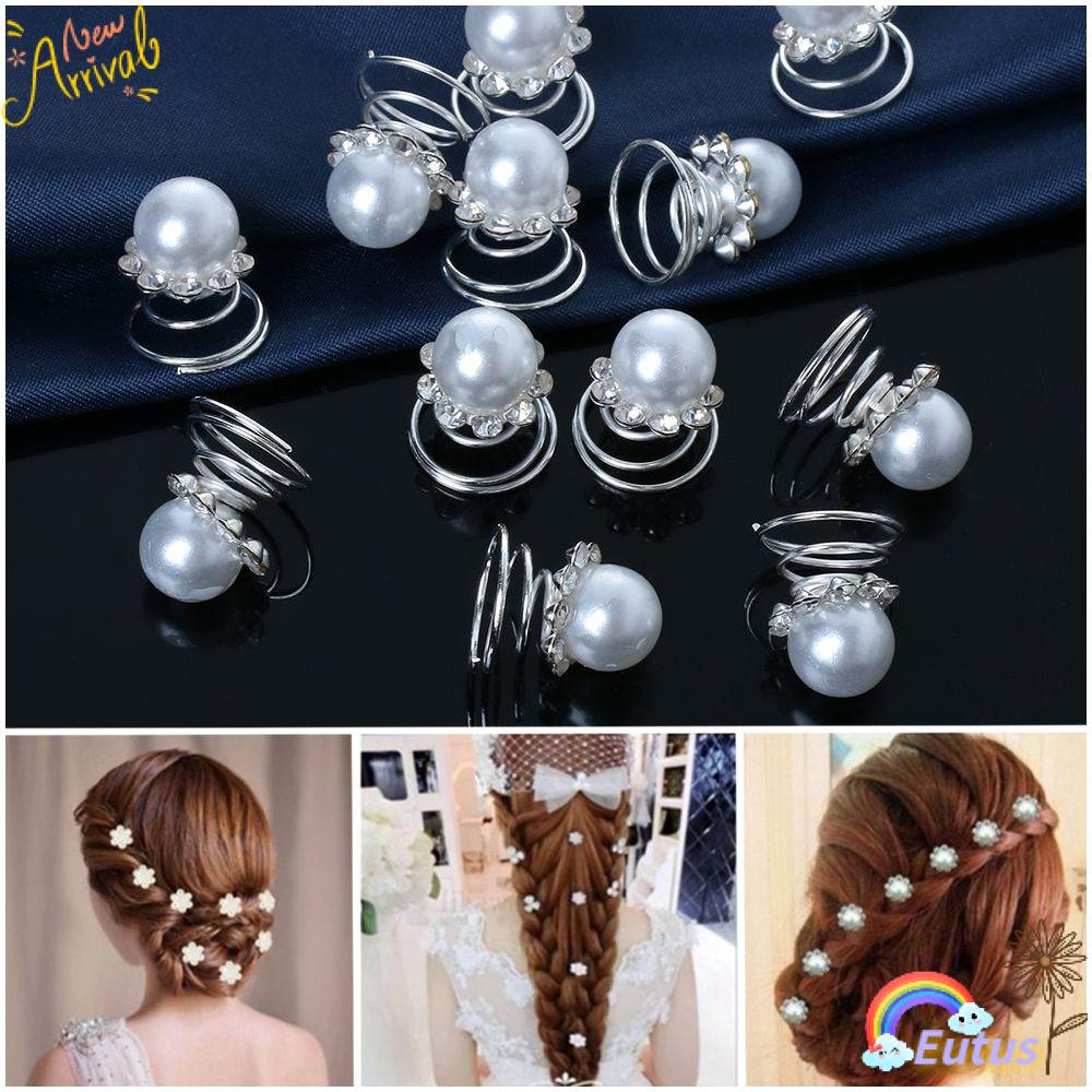 Set 12 Kẹp Xoắn Ốc Dành Cho Cô Dâu Ngày Cưới|Trâm Cài Tóc Thiết Kế Xinh Xắn Thời Trang