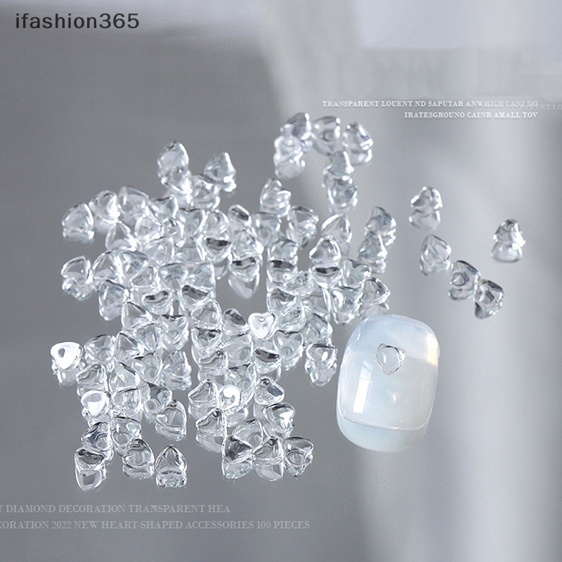 Set 100 Hạt Đá 3D Bằng Nhựa Dùng Trang Trí Móng Tay Nghệ Thuật DIY
