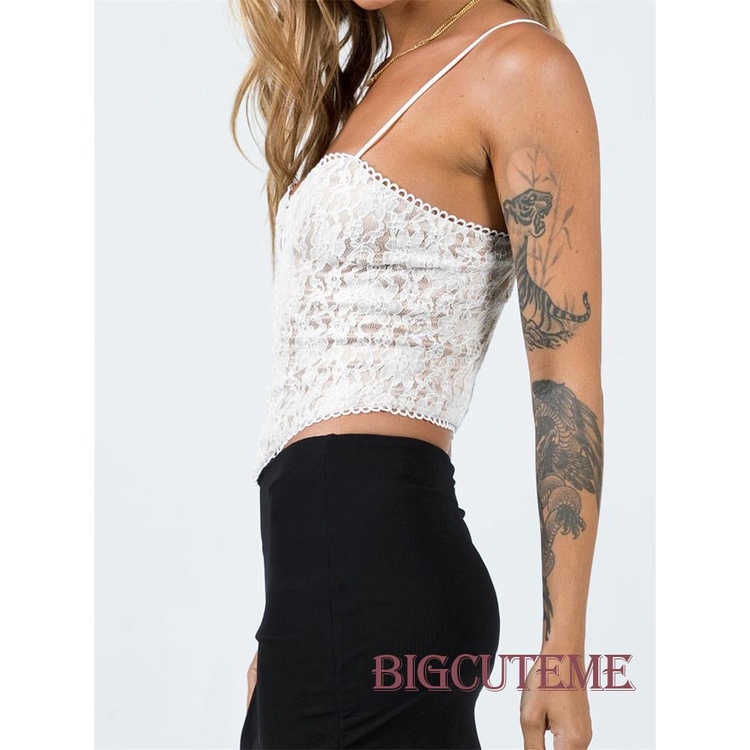 Áo Croptop Sát Nách Cài Khóa Trước In Họa Tiết Hoa Thời Trang Mùa Hè Xinh Xắn Cho Nữ