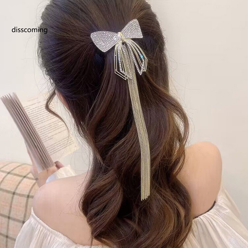 Băng Đô SL SL SL SL SL| Kẹp Tóc Nơ Tua Rua Đính Đá Lấp Lánh Cho Nữ