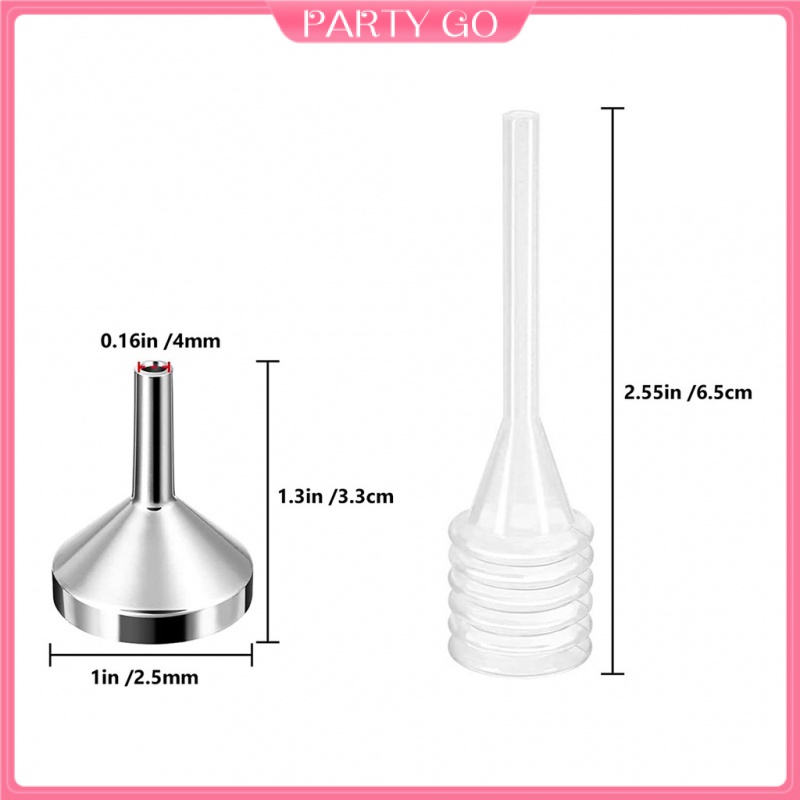 Bộ 8 Phễu Mini Dùng Chiết Tinh Dầu / Nước Hoa / Nước Hoa Kèm 2 Ống Tiện Dụng