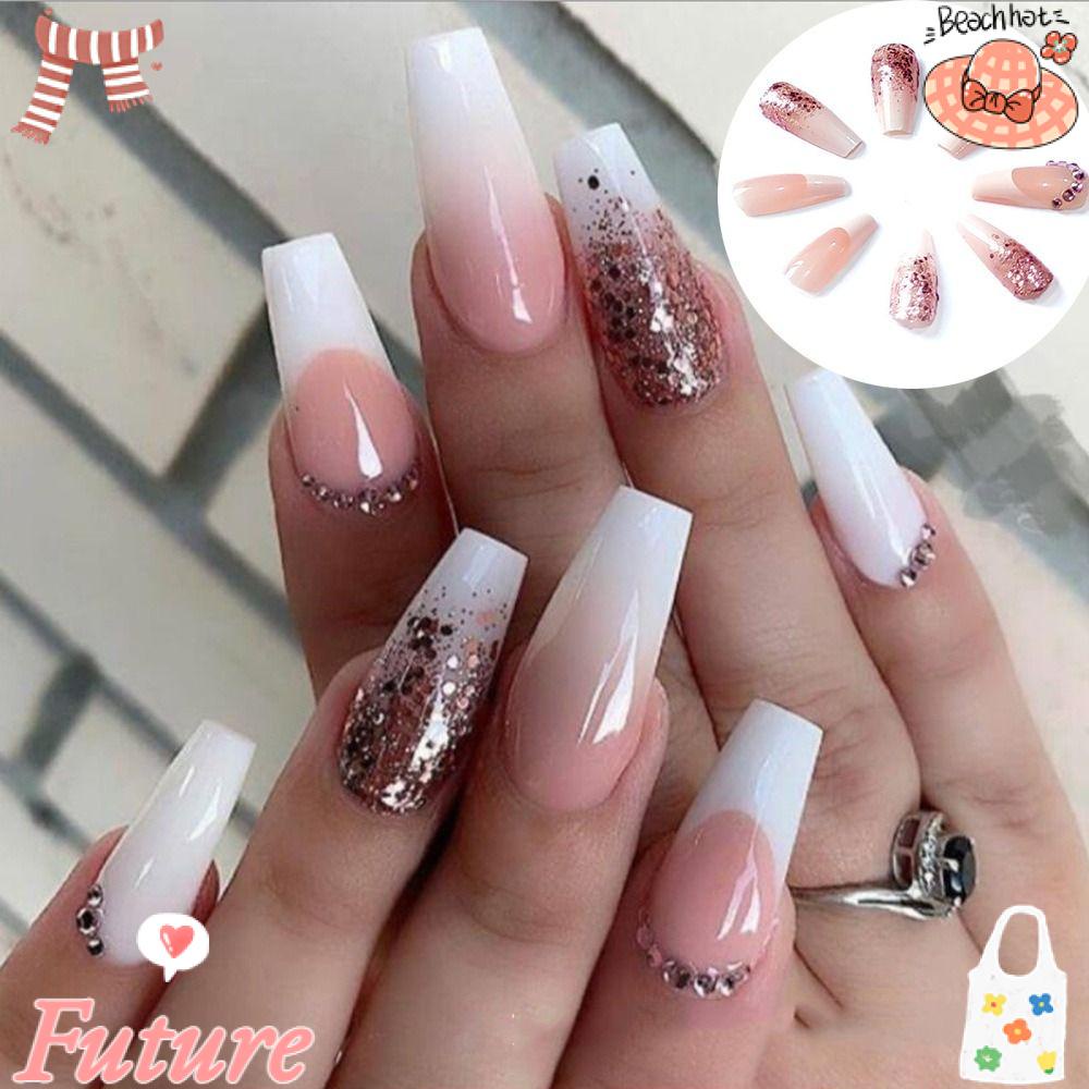 Bộ Móng Tay Giả DIY Che Phủ Toàn Diện