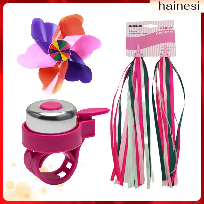 Set 3 Chong Chóng Gió Xe Đạp Màu Hồng Cho Bé Gái