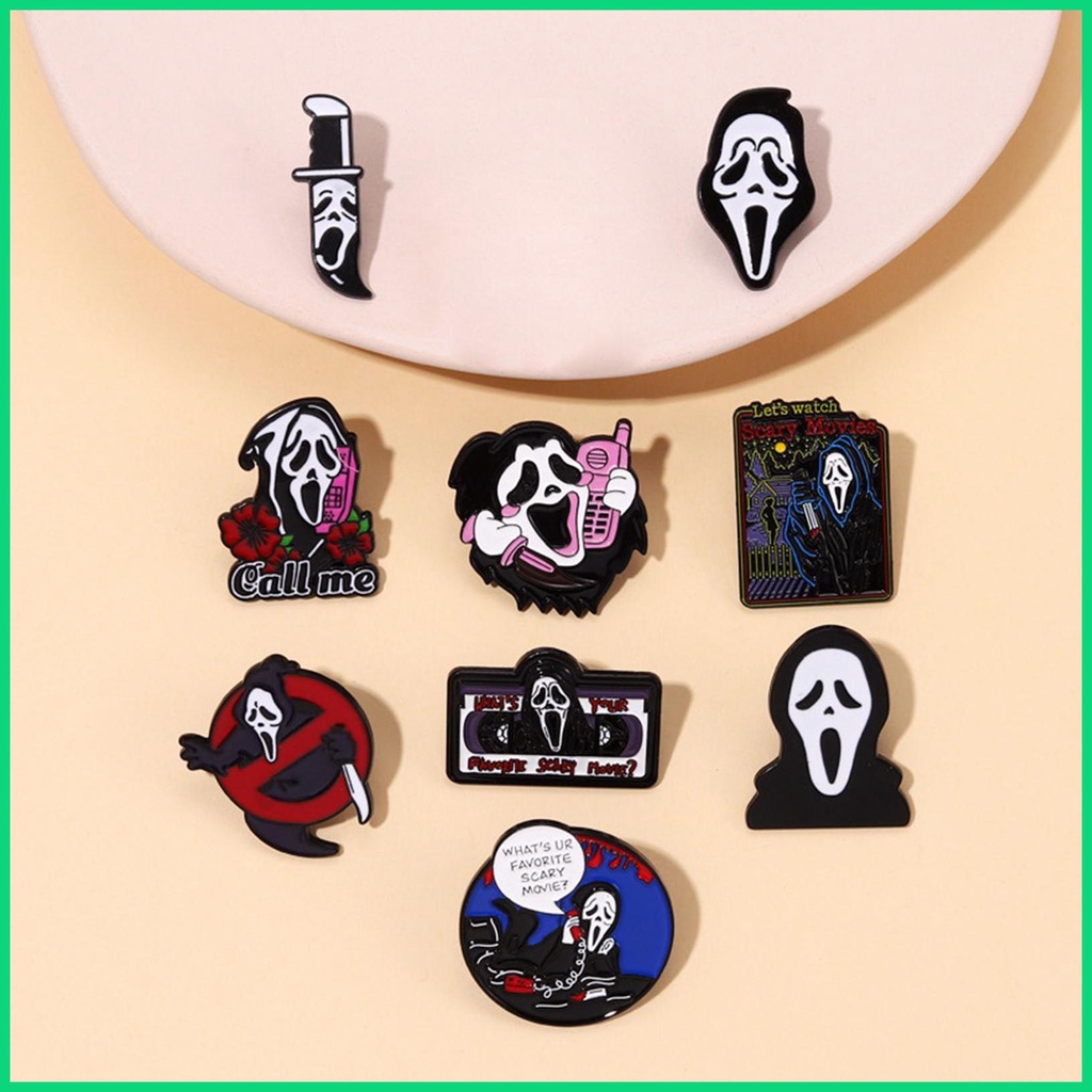 Ghim Cài Áo Họa Tiết Hoạt Hình Kinh Dị Độc Đáo