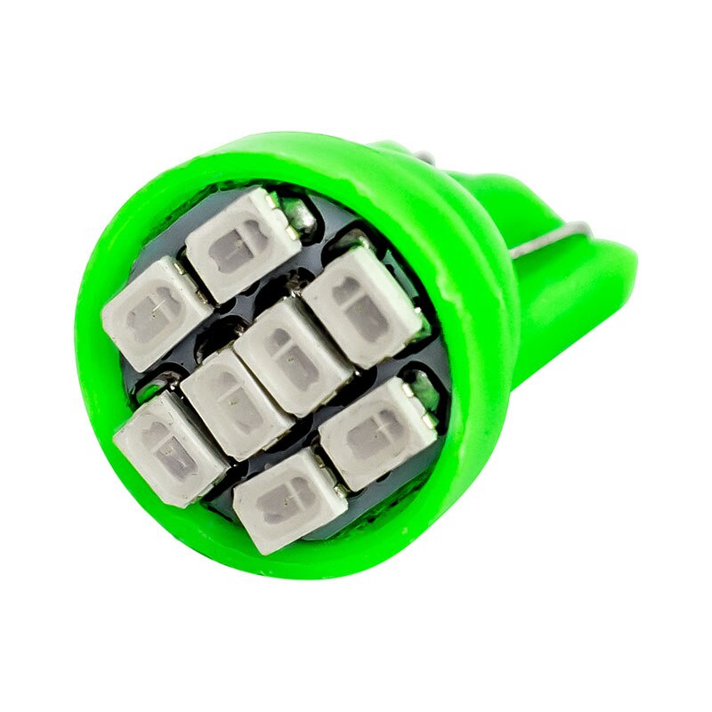 Bộ 10 Đèn Led T10 1206 3020 8SMD w5w 194 168 192 8 Bóng SMD Cho Xe Hơi