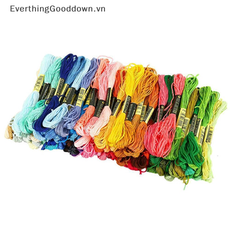 Cuộn Chỉ cotton 8m Nhiều Màu Sắc Dùng Thêu Tranh Chữ Thập DIY  Vn