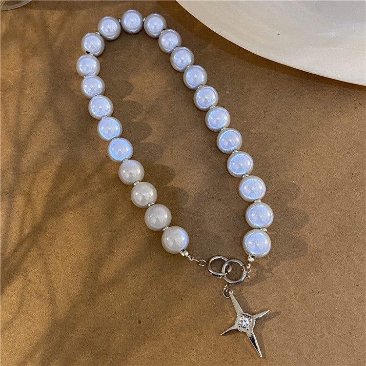 Vòng cổ Chuỗi Hạt Hình Thánh Giá Màu Dạ Quang Phong Cách Hip Hop