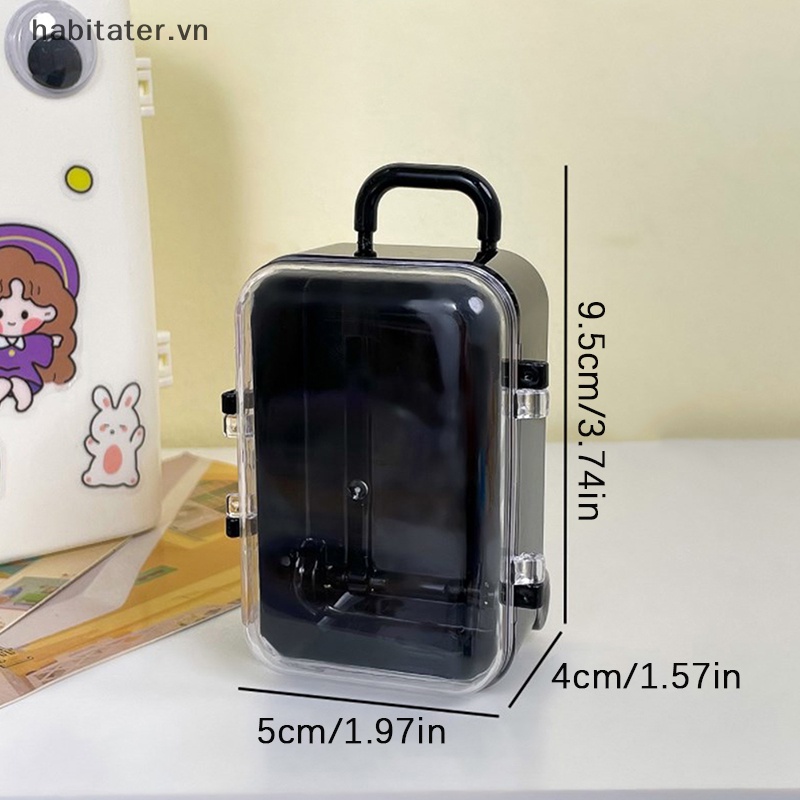 Vali Mini Siêu Nhẹ Màu Kẹo Ngọt Trang Sức Tiện Dụng