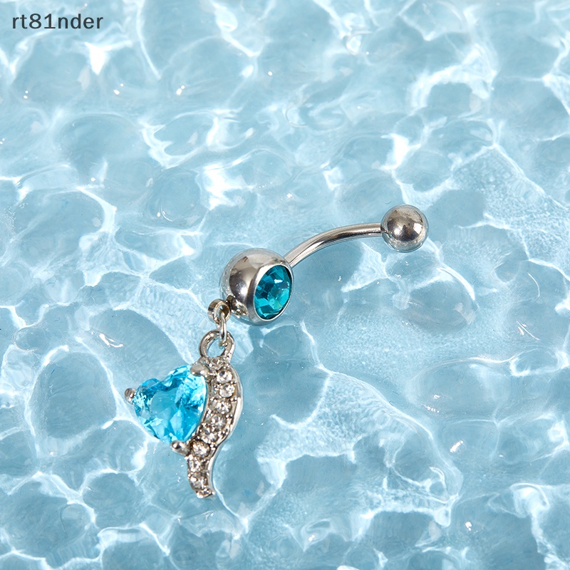 Rt Khuyên Rốn Dạng Thanh Tạ Đính Đá Zircon Gợi Cảm Chất Lượng Cao Cho Nữ n