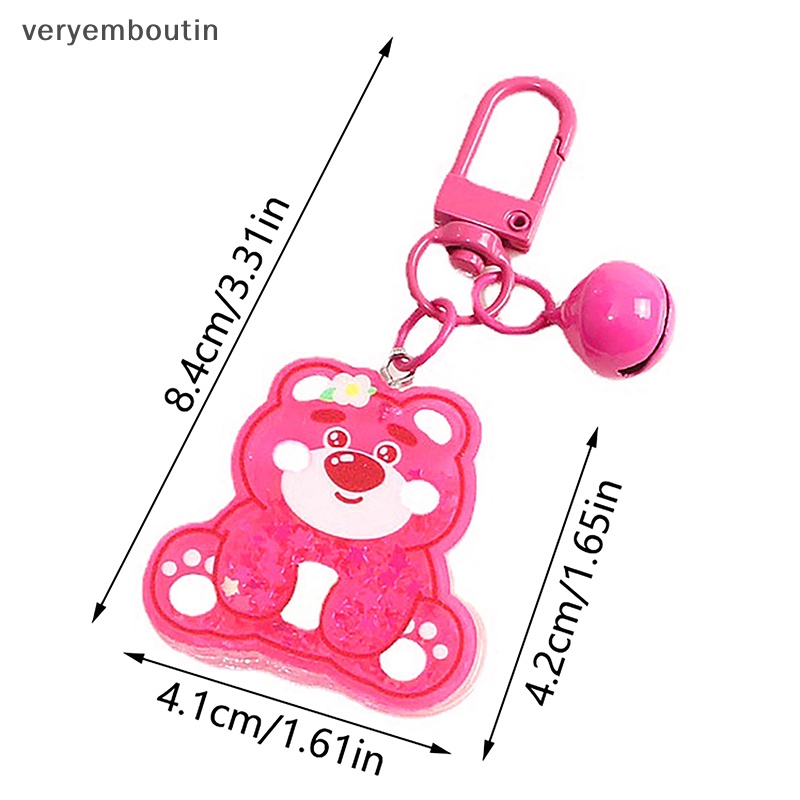 Móc Khóa Hình Gấu Dâu Hoạt Hình Dễ Thương