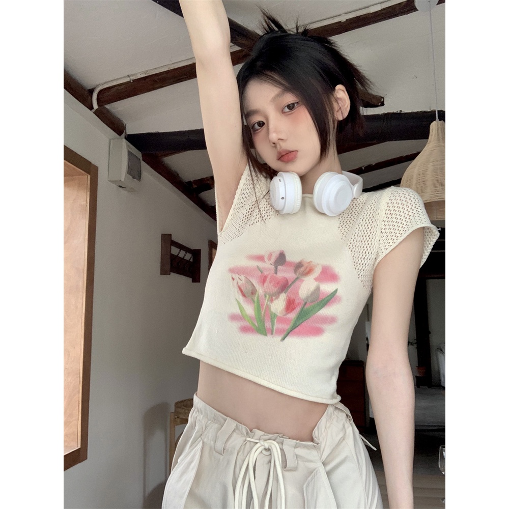 Áo Thun Tay Ngắn Dáng Ôm Hở Vai Thời Trang Quyến Rũ Cho Nữ