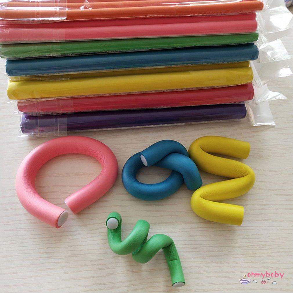 [Ready] Overmal 10 Nữ Ployka Máy Uốn Làm Xốp Mềm Bendy Xoắn Lọn Tự Tạo Kiểu Tóc Con Lăn Bigudiler [Z/11]