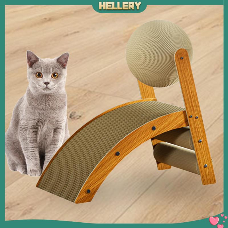 [HelleryVN] Thảm Cào Móng Hình Chữ R Có Thể Tái Chế Tiết Kiệm Không Gian Cho Mèo