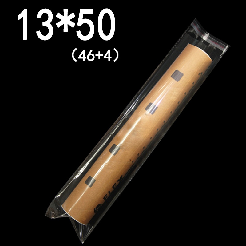 Set 100 Túi Nhựa Opp Trong Suốt Rộng 13cm Tự Dính Có Thể Tái Sử Dụng