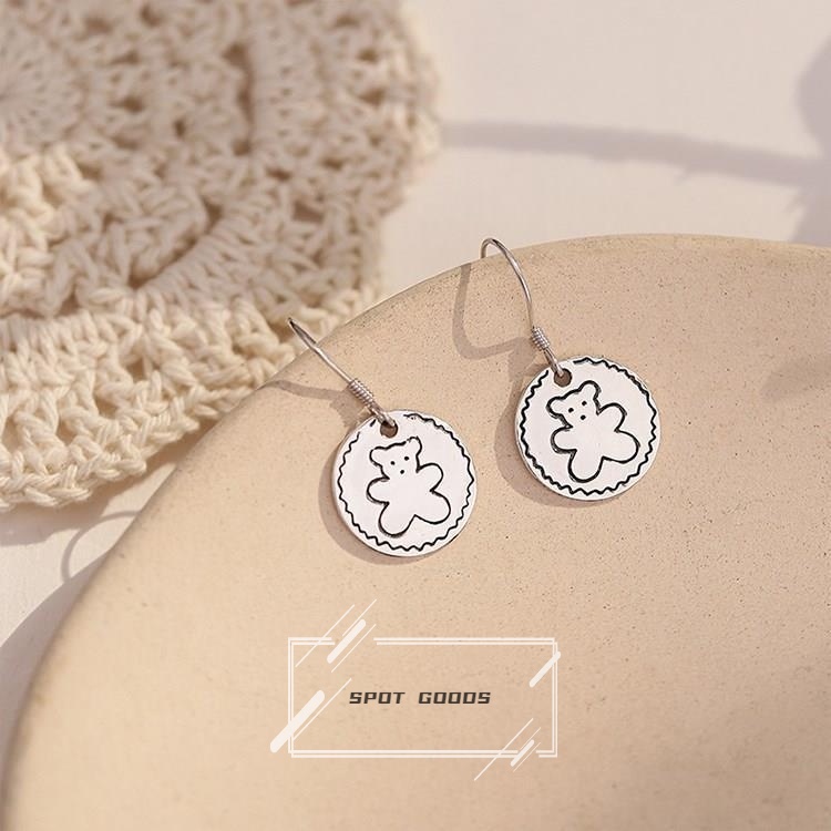 Vòng cổ Mặt Tròn Hình Gấu Và Bánh Quy Dễ Thương