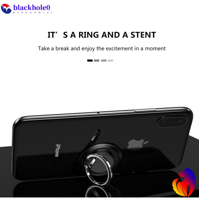 Giá Đỡ Điện Thoại Dạng Nhẫn Bằng Hợp Kim Có Nam Châm Gắn Xe Ô Tô