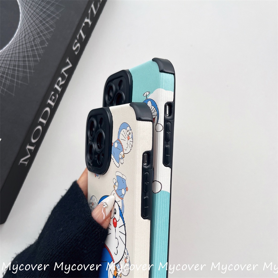 Ốp Điện Thoại TPU Dẻo Họa Tiết Hoạt Hình Doremon Dễ Thương Cho iPhone 11 13 12 14 Pro Max X XR Xs Max 6 7 8 Plus