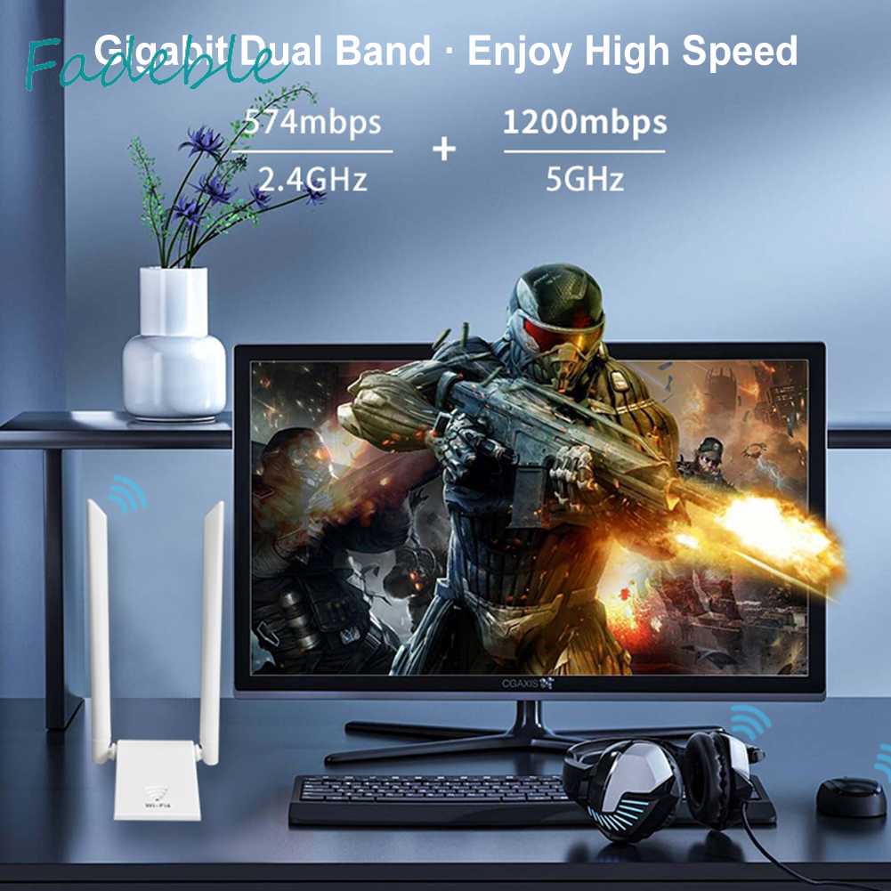 Usb Thu Sóng WiFi 6 Băng Tần Kép 3.0 1800Mbps Thẻ