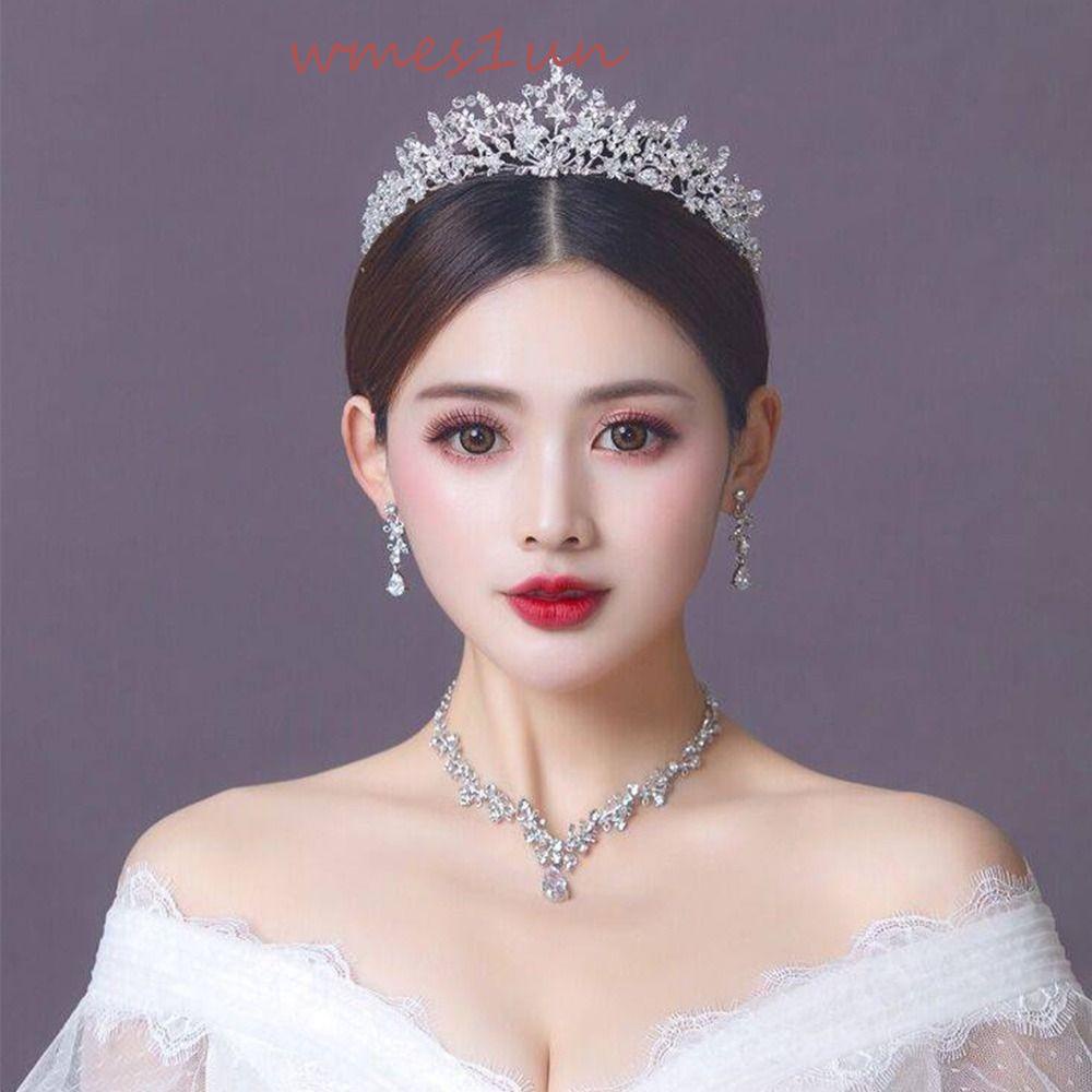 Wmes15h Baroque|Vương Miện Công Chúa Hình Lá Nhã Nhặn|Phụ Kiện Cài Tóc Cô Dâu Bằng Hợp Kim Xinh Xắn