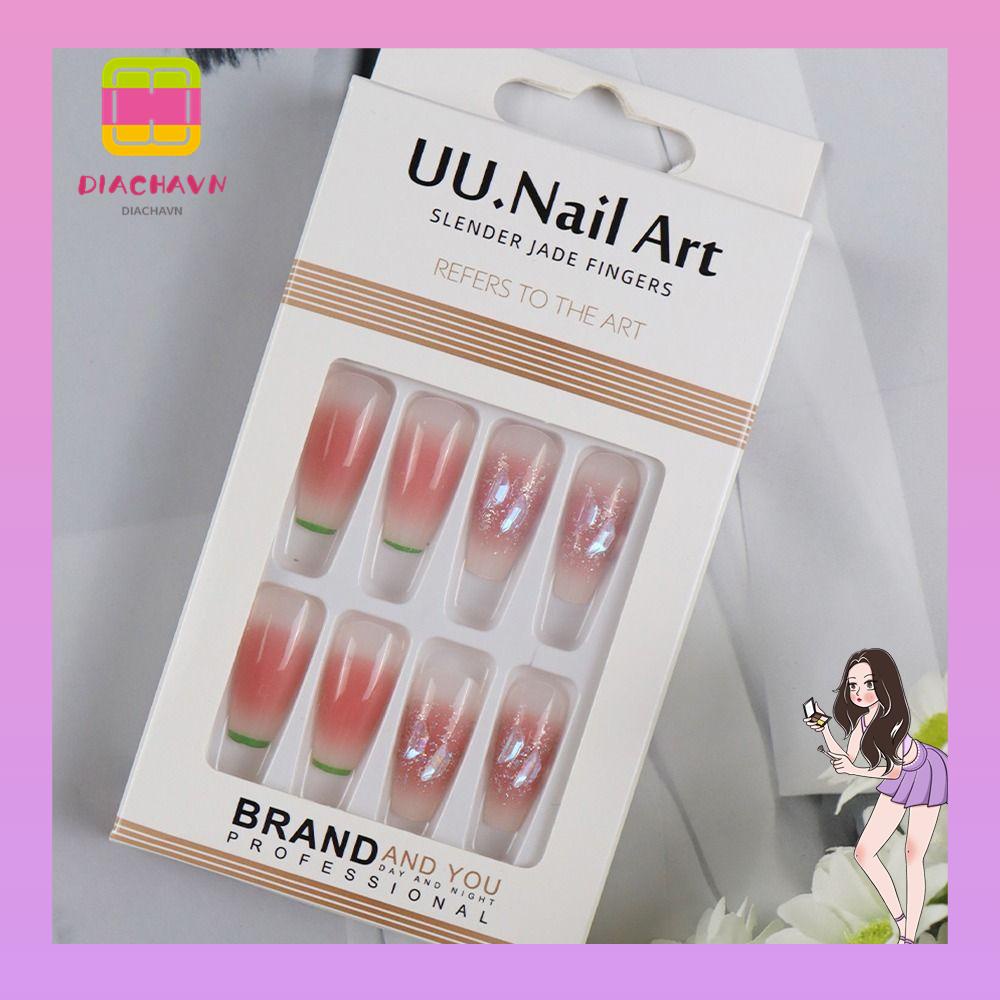 Set 24 Móng Tay Giả Che Phủ Toàn Diện Có Thể Tháo Rời